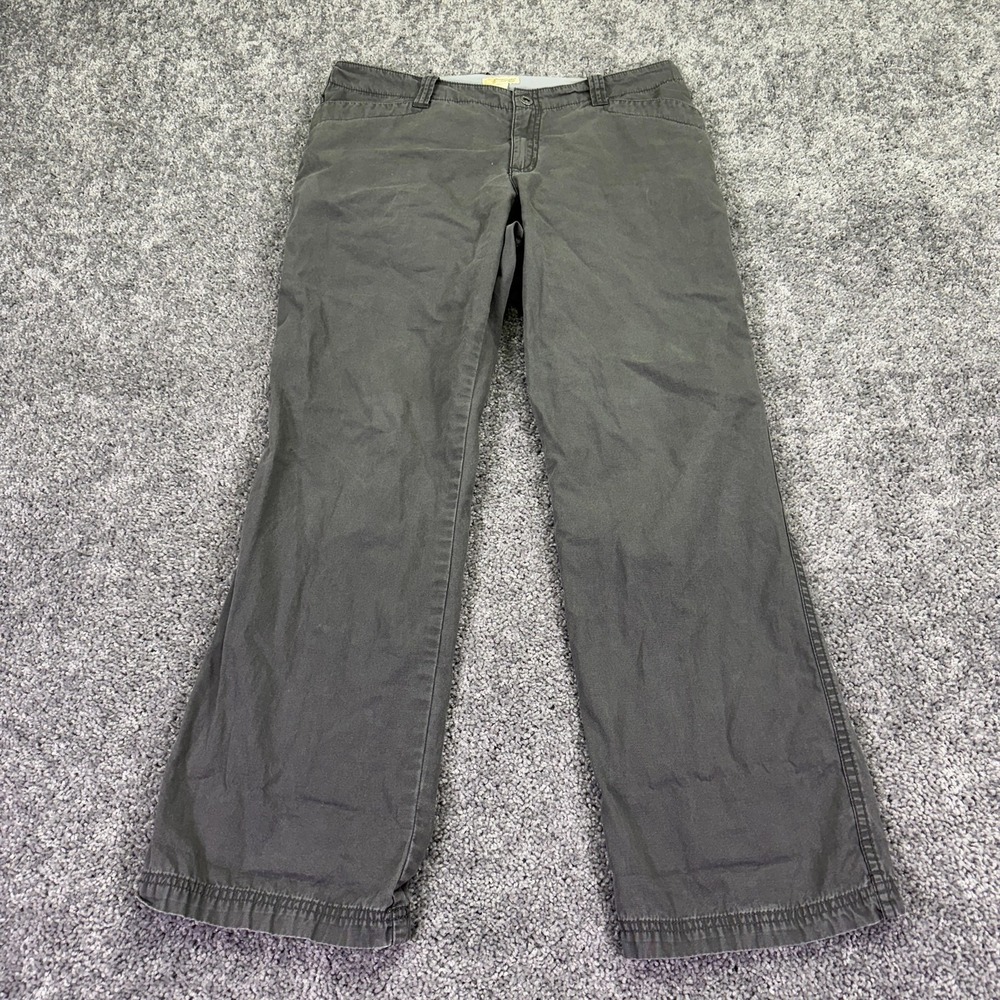 Gander Mtn. Pants Womens 12 Gray Khakis Twill Straight Leg Casual Outdoor Hiking